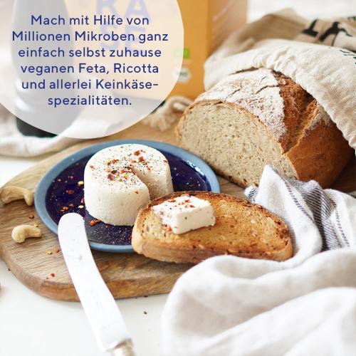 veganer Camembert, fermentiert, fairment, Fermentation, veganer Käse, vegan cheese, Cashewbert, Käsekultur, Käse Starter, veganer Frischkäse, Käsealternative, Käseersatz, Starter Kit Keinkäse, vegan, bio
