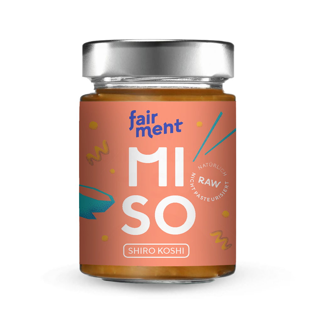 Bio Miso Shiro Koshi (200 g) Miso-Paste aus Reis, Soja und Koji-Pilz I  vegan, fermentiert, lebendig I Fairment