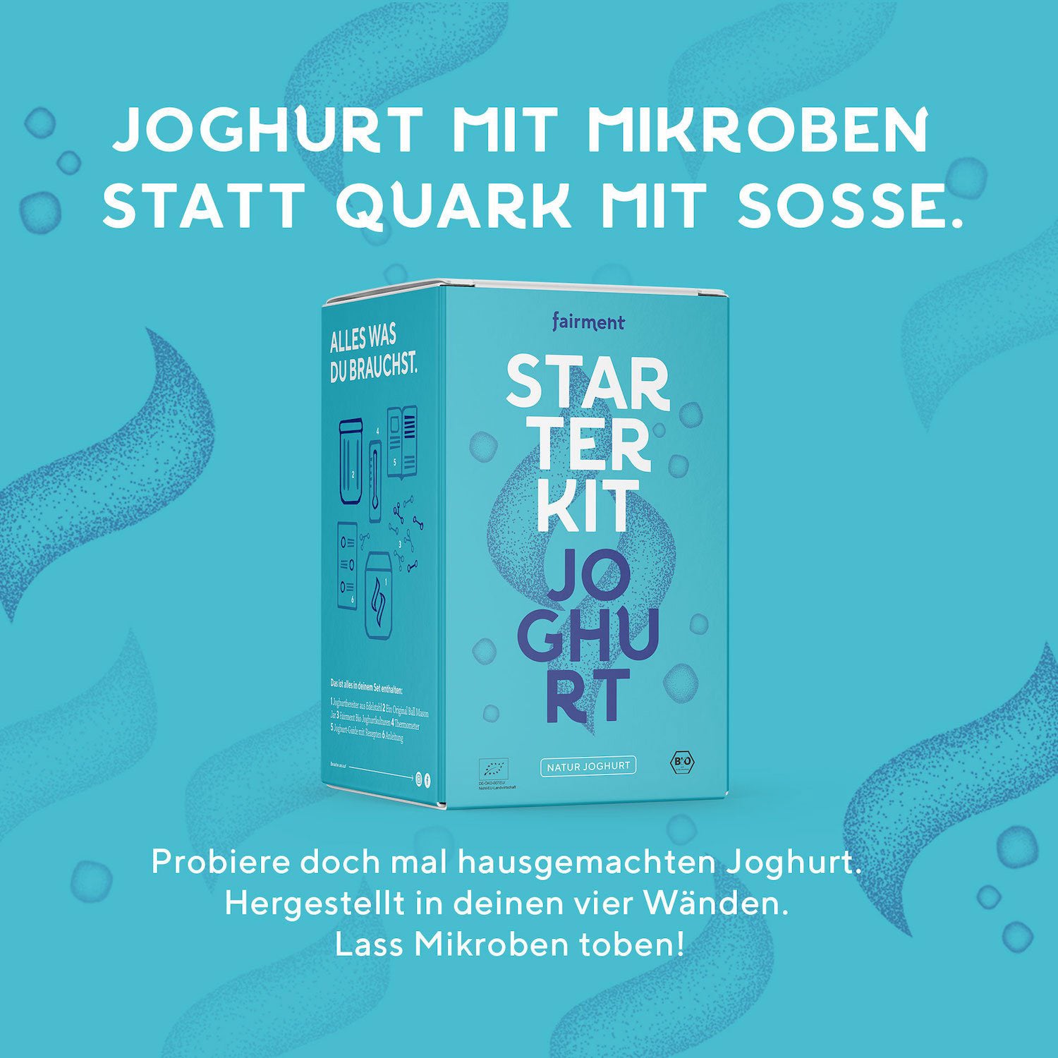 Joghurt Starter Kit mit Joghurtbereiter - Bio Joghurt selber machen