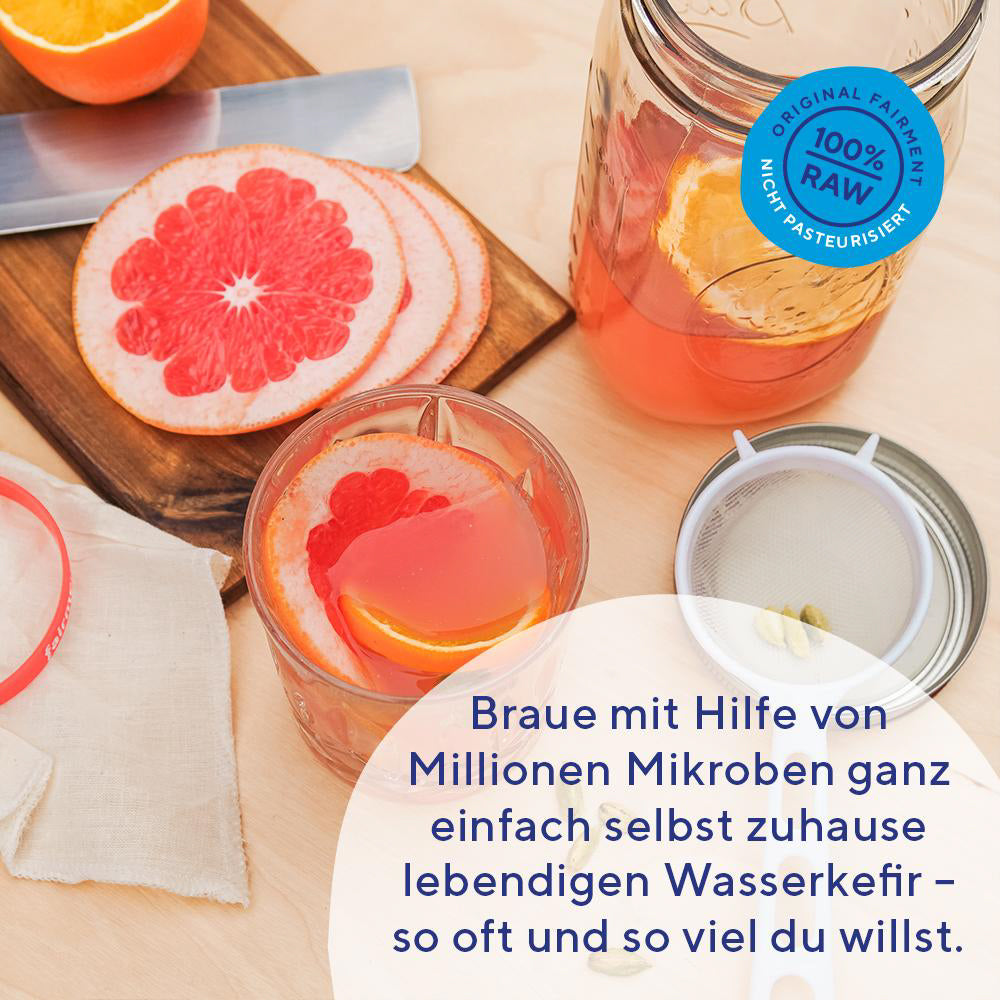 Wasserkefir Starter Kit - Bio Wasserkefir selber machen