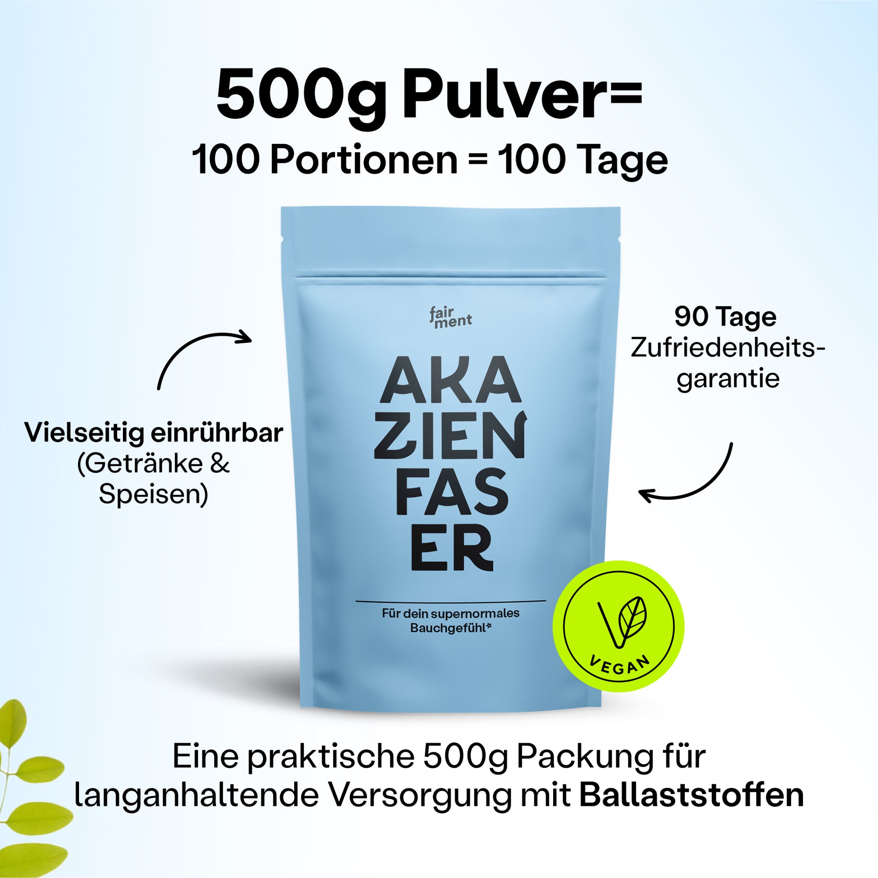 Akazienfaser Pulver