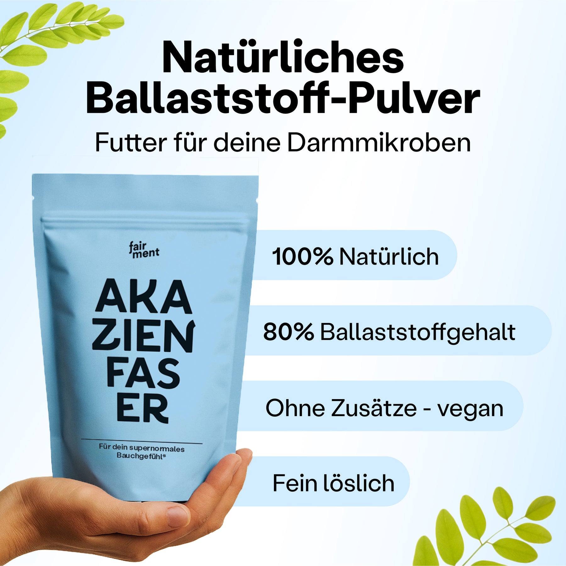 Akazienfaser Pulver