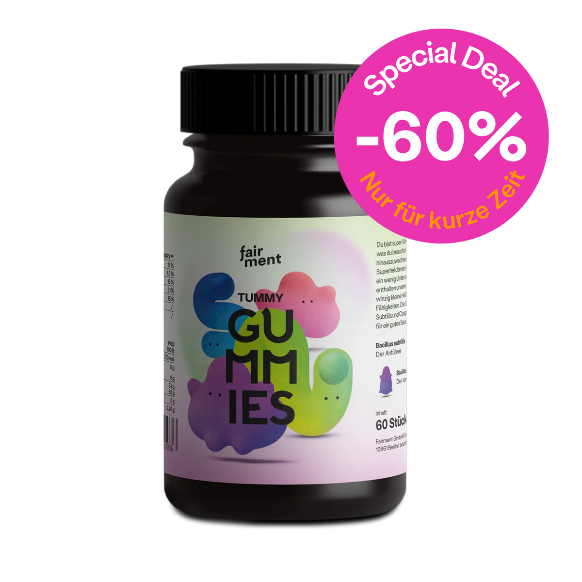 TummyGummies® – Premium Biotika für die ganze Familie (verkürztes MHD)
