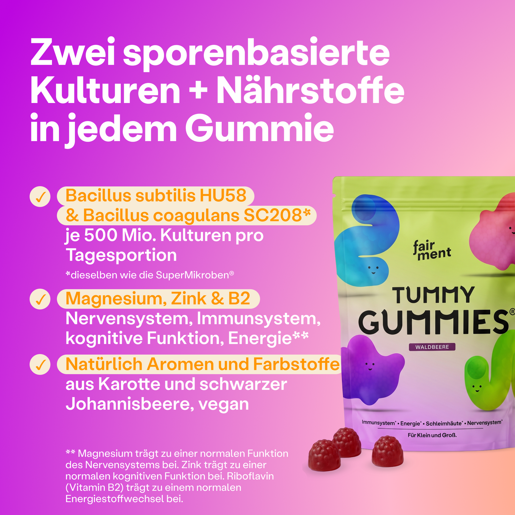 TummyGummies® – Premium Biotika für die ganze Familie