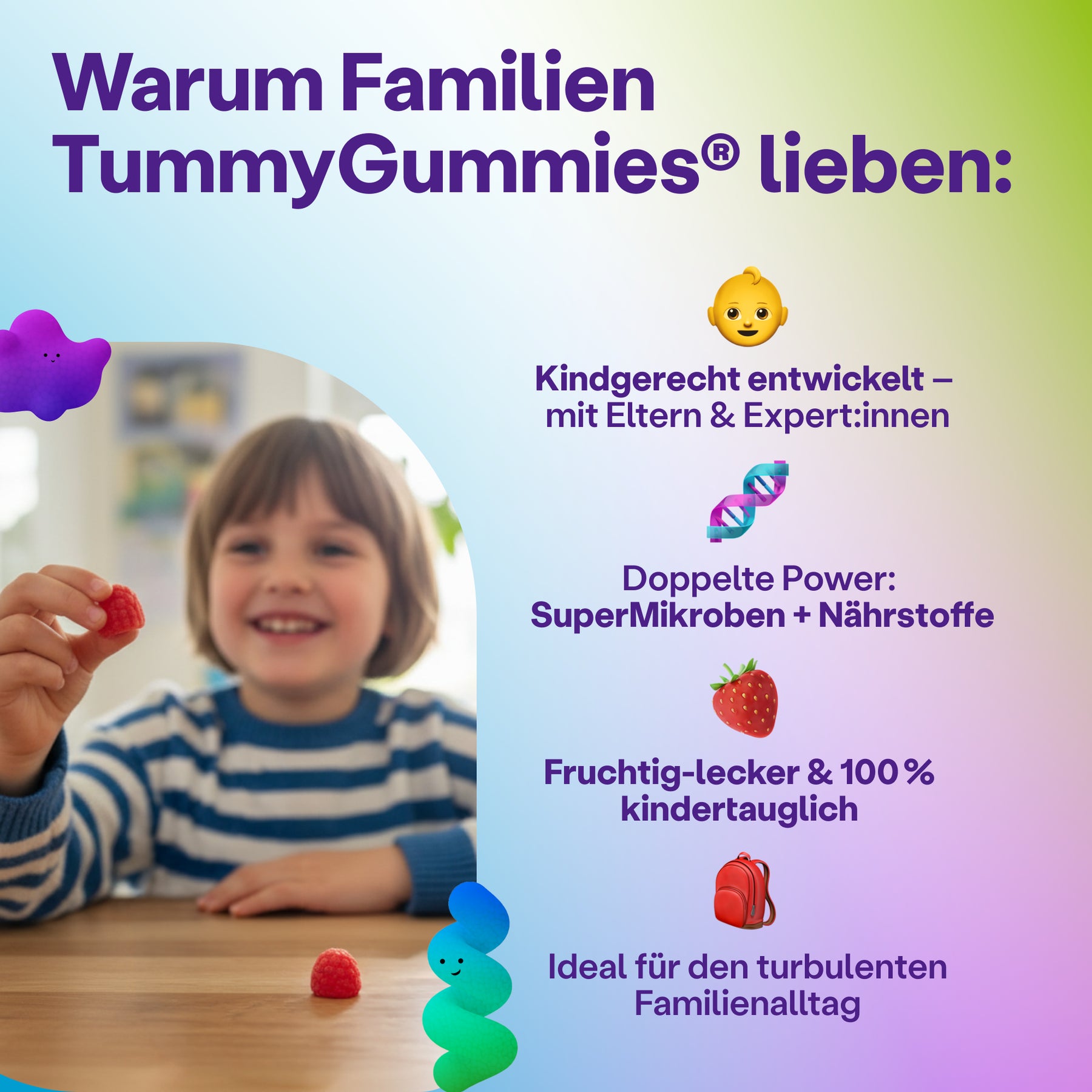 TummyGummies® – Premium Biotika für die ganze Familie