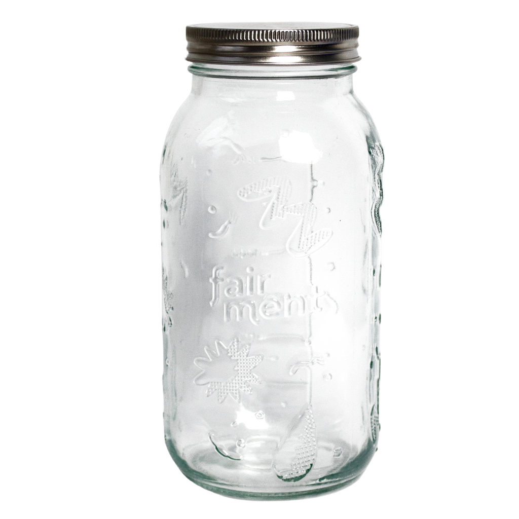 Fermentationsglas (64 oz) Jar, Fairment Fermentieren, I zum Einmachglas spülmaschinenecht Mason lebensmittelecht, Einlegen I Rostfrei, etc I