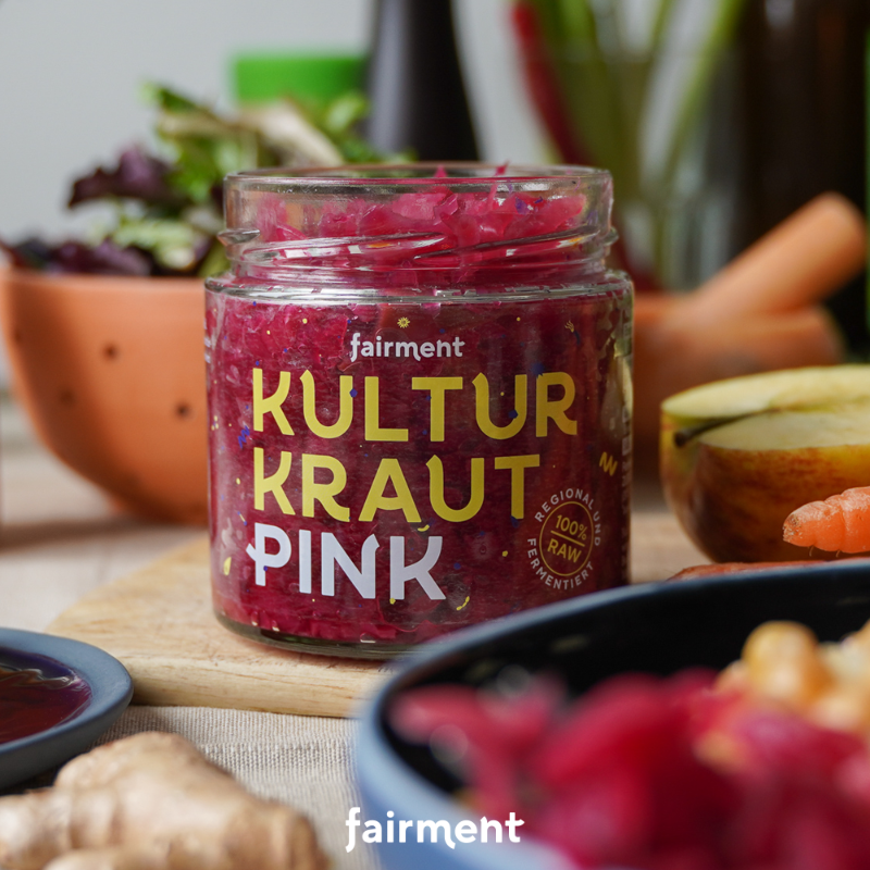 Rohkost, fairment, fermentiertes Kraut, Sauerkraut, Rotkohl, fermentierte Lebensmittel, fermentation, probiotisch, Kraut, Kultur Kraut