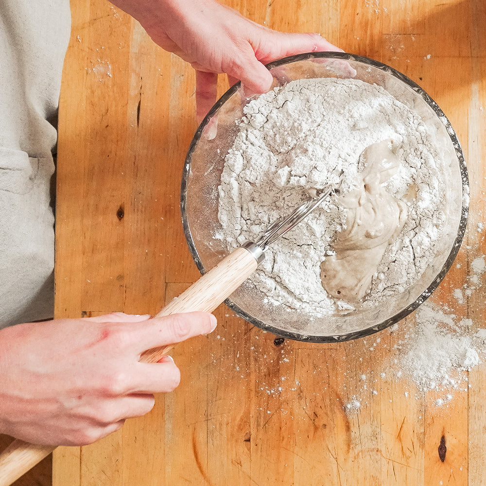 Brotteig Schneebesen - Danish Dough Whisk zum Rühren von