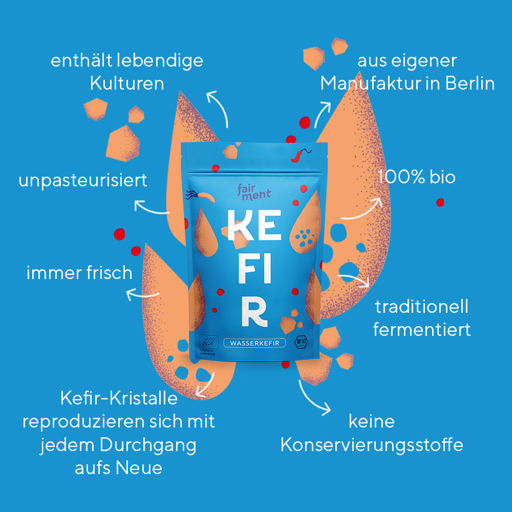 kefirkristalle aufbewahren Bio Wasserkefir Kristalle (30 g)